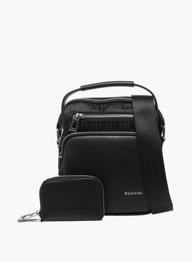 DUCHINI Men Adjustable Strap Crossbody Bag